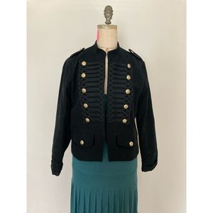 Gap black marching band inspired jacket